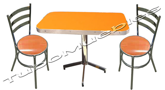 Juego de mesa rectangular moldura de aluminio y silla Sol-dr